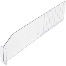 Séparateur en Plastique Transparent 285/480 x 120 mm - Léger et Pratique pour Organisation - D-Work