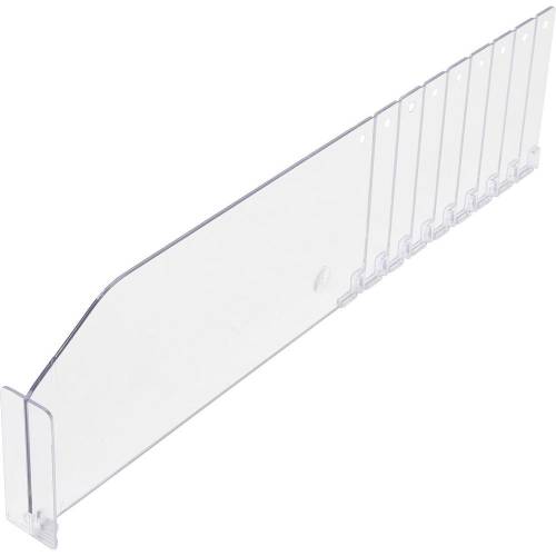 Séparateur en Plastique Transparent 285/480x120 mm - Léger et Pratique pour Organisation - BGS