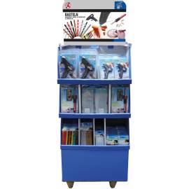 Présentoir de Vente 1/4 Palette 233 Pièces - Dimensions 40x132x60 cm - Robuste et Pratique pour Bricolage - BGS