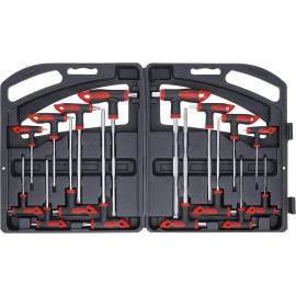 Clés Poignée T 16 Pièces - Six Pans Intérieurs Torx - Précision et Confort d Utilisation - - BGS