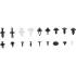 Assortiment Clips de Fixation Auto 415 pcs - Compatible Mazda, GM, Chrysler, Nissan - Fixation Fiable et Polyvalente - D-Work
