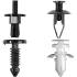 Assortiment Clips de Fixation Auto 415 pcs - Compatible Mazda, GM, Chrysler, Nissan - Fixation Fiable et Polyvalente - BGS