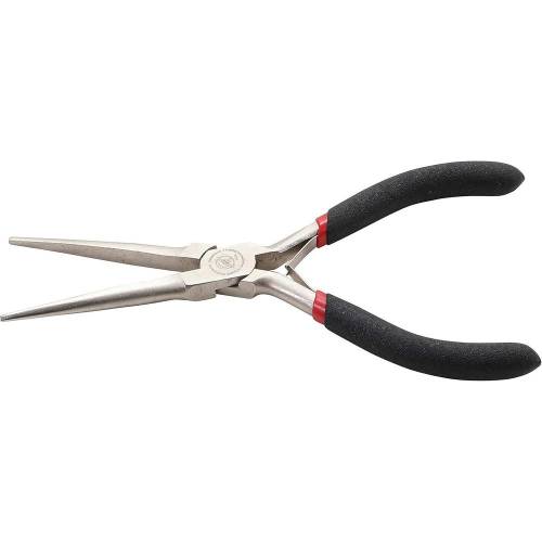 Pince à Becs Longs 150 mm - Avec Ressort - Précision et Confort d Utilisation, Acier, Zones Difficiles - D-Work