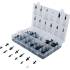 Assortiment Clips de Fixation Auto 350 pcs - VW, Audi, Volvo, Chrysler, Ford, Mercedes-Benz - Polyvalent et Pratique - BGS