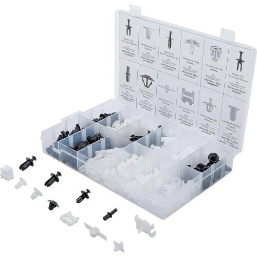 Assortiment Clips de Fixation Automobiles Mercedes-Benz - 270 Pièces - Plastique Résistant - Fixation Fiable et Durable - BGS