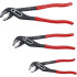 Jeu de Pinces Multiprise 175/250/300 mm - 3 pcs - Acier Résistant - Polyvalence et Prise Ferme - D-Work