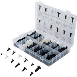 Assortiment Clips Arbre de Noël 340 pcs - Pour GM, VW, Chrysler, BMW, Nissan, Ford - Fixation Rapide et Polyvalente - BGS