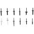 Assortiment de Rivets Plastiques 235 pcs - Pour GM, BMW, Chrysler, VW, Ford - Fixation Durable et Polyvalente - D-Work