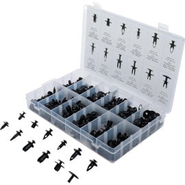 Assortiment de Chevilles d’Écartement 240 pièces - Compatible Mazda, Honda, Ford, Nissan, VW - Polyvalent et Pratique pour - BGS