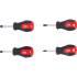 Jeu de 4 Tournevis pour Carburateur - Lame 40 mm - Plats et Cruciformes PZ - Précision et Fiabilité - BGS