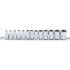 Jeu de Douilles Six Pans 13 pcs 4-14 mm - 6,3 mm (1/4) - Polyvalence et Précision, Acier, Cliquet 1/4 - D-Work