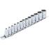 Jeu de Douilles Six Pans 13 pcs 4-14 mm - 6,3 mm (1/4) - Polyvalence et Précision, Acier, Cliquet 1/4 - D-Work