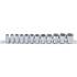 Jeu de Douilles 12 pièces 8-19 mm - Douze Pans, 10 mm (3/8 ) - Polyvalent et Pratique pour Mécanique - BGS