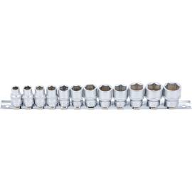 Jeu de Douilles Six Pans 8-19 mm - 12 Pièces 3/8\ - Acier Résistant - Polyvalence et Précision - BGS