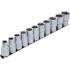 Jeu de Douilles Six Pans 1/2 10-21 mm - 11 pcs - Acier Résistant et Précis - Pro - D-Work