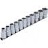 Jeu de Douilles Six Pans 1/2 10-21 mm - 11 pcs - Acier Résistant et Précis - Pro - D-Work