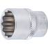 Jeu de Douilles 3/8 10 mm - 11 pcs, Douze Pans - Précision et Robustesse, Chrome-Vanadium, Pro - D-Work