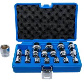 Jeu de Douilles Six Pans 19 Pièces 8-32 mm - 12,5 mm (1/2 ) - Acier Résistant - Polyvalence et Précision - BGS