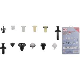 Assortiment Clips de Fixation Automobiles Mitsubishi - 370 Pièces - Plastique Résistant - Fixation Fiable et Durable - BGS