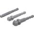 Jeu d Adaptateurs à Bascule de Perceuse 6,3 mm (1/4) - 3 pcs - Compatibilité et Praticité, Acier - D-Work