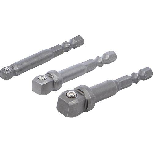 Jeu d Adaptateurs à Bascule de Perceuse 6,3 mm (1/4) - 3 pcs - Compatibilité et Praticité, Acier - D-Work