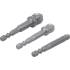 Jeu d Adaptateurs à Bascule de Perceuse 6,3 mm (1/4 ) - 3 Pièces - Compatibilité et Praticité - BGS