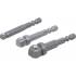 Jeu d Adaptateurs à Bascule de Perceuse 6,3 mm (1/4 ) - 3 Pièces - Compatibilité et Praticité - BGS