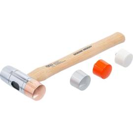 Maillet avec Tête Interchangeable Ø35 mm - Manche Hickory - Précision et Confort d Utilisation - BGS