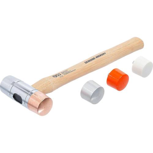 Maillet avec Tête Interchangeable Ø35 mm - Manche Hickory - Précision et Confort d Utilisation - BGS