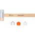 Maillet avec Tête Interchangeable Ø35 mm - Manche Hickory - Précision et Confort d Utilisation - BGS