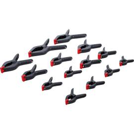 Jeu de Serre-Joints 14 Pièces - 20,6x11,8x40 cm - Acier Robuste - Maintien Fiable et Précis - BGS