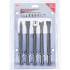 Jeu de Burins pour Burineur - 5 pcs - Acier Durable - Performance et Précision, Pro - D-Work