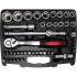 Coffret de Douilles 174 pcs - 6,3 mm (1/4) et 12,5 mm (1/2) - Acier Résistant - Polyvalence et Durabilité - D-Work