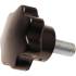 Poignée Rotative avec Filetage Mâle - Dimensions 55x57x65 mm - Acier, Prise Ergonomique - Fixation Fiable et Pratique - BGS