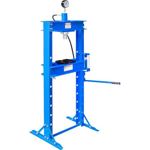 Presse d Atelier Hydraulique 20 t - 27x29.3x159.3 cm - Puissante et Robuste - BGS
