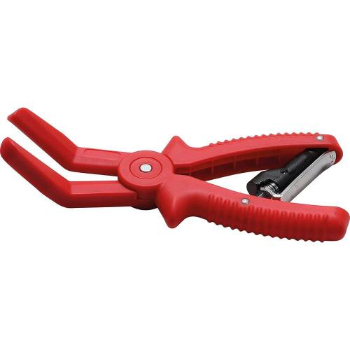 Pince à Durites Coudées 220 mm - Acier, Précision et Maniabilité, Zones Difficiles - D-Work