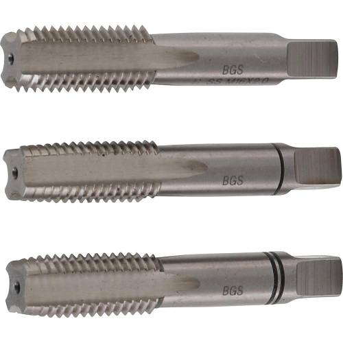 Jeu de Tarauds et Filière M16 x 2,0 - HSS-G, 3 pcs - Précision et Durabilité, Acier, Pro - D-Work