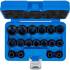 Jeu de Douilles à Choc Six Pans Extra Plates 17 pcs 8-24 mm - 12,5 mm (1/2) - Acier Résistant - Performance et Précisi - D-Work