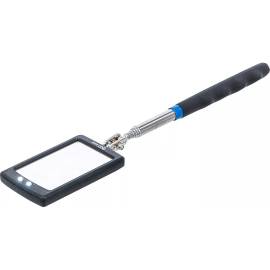 Miroir de Visite Télescopique LED 285-870 mm - Réglable, Lumineux - Inspection Facile et Précise - BGS