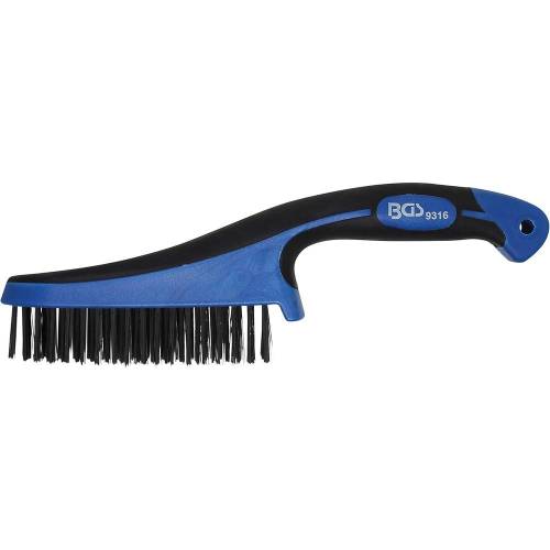 Brosse Acier à Poignée Plastique 282 mm - Résistante et Ergonomique, Pro - D-Work