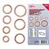 Assortiment de Joints Toriques Cuivre D.6-20 mm - 95 pcs - Étanchéité Fiable et Durable - Pro - D-Work
