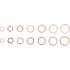 Assortiment de Joints Toriques Cuivre Ø6-20 mm - 95 Pièces - Étanchéité Fiable et Durable - - BGS