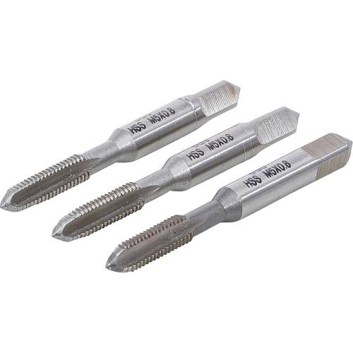 Jeu de Tarauds et Filière M5 x 0,8 - HSS-G, 3 Pièces - Précision et Durabilité - BGS