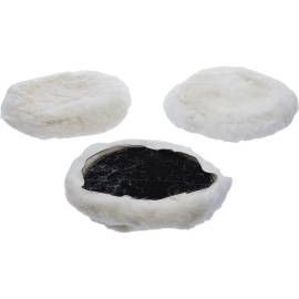 Capots de Polissage Ø180 mm - Lot de 3 pièces - Accessoires pour Polisseuse - Finition Professionnelle - BGS