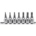Jeu de Douilles à Embouts 10 mm (3/8) - Profil T Torx T15-T50, 7 pcs - Précision et Polyvalence - D-Work