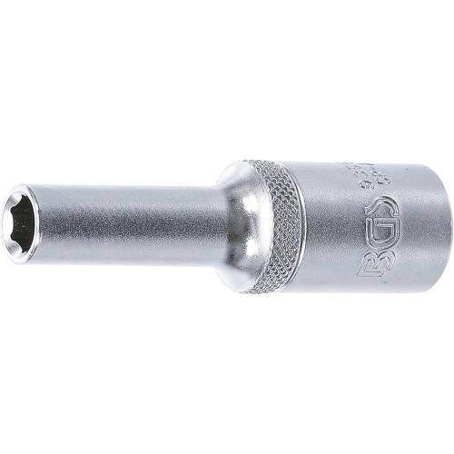 Douille Longue Six Pans 12,5 mm (1/2) - 8 mm - Acier Résistant - Précision et Durabilité, Zones Difficiles - D-Work
