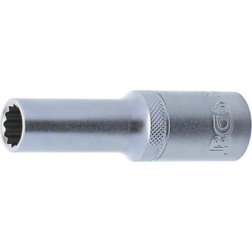 Douille Longue 12 Pans 12,5 mm (1/2) - Précision et Durabilité, Acier, Zones Difficiles - D-Work