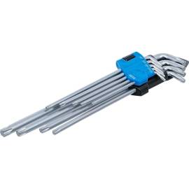 Jeu de Clés Allen Profil T Torx T10-T50 - 9 pcs Extra Longues et Courtes - Précision et Robustesse - D-Work