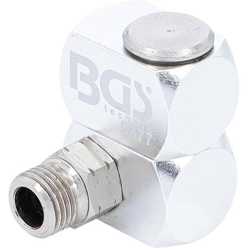Connecteur Rotatif Pneumatique - 87 x 44 x 145 mm - Résistant et Flexible - D-Work