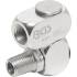 Connecteur Rotatif Pneumatique - 87 x 44 x 145 mm - Résistant et Flexible - D-Work